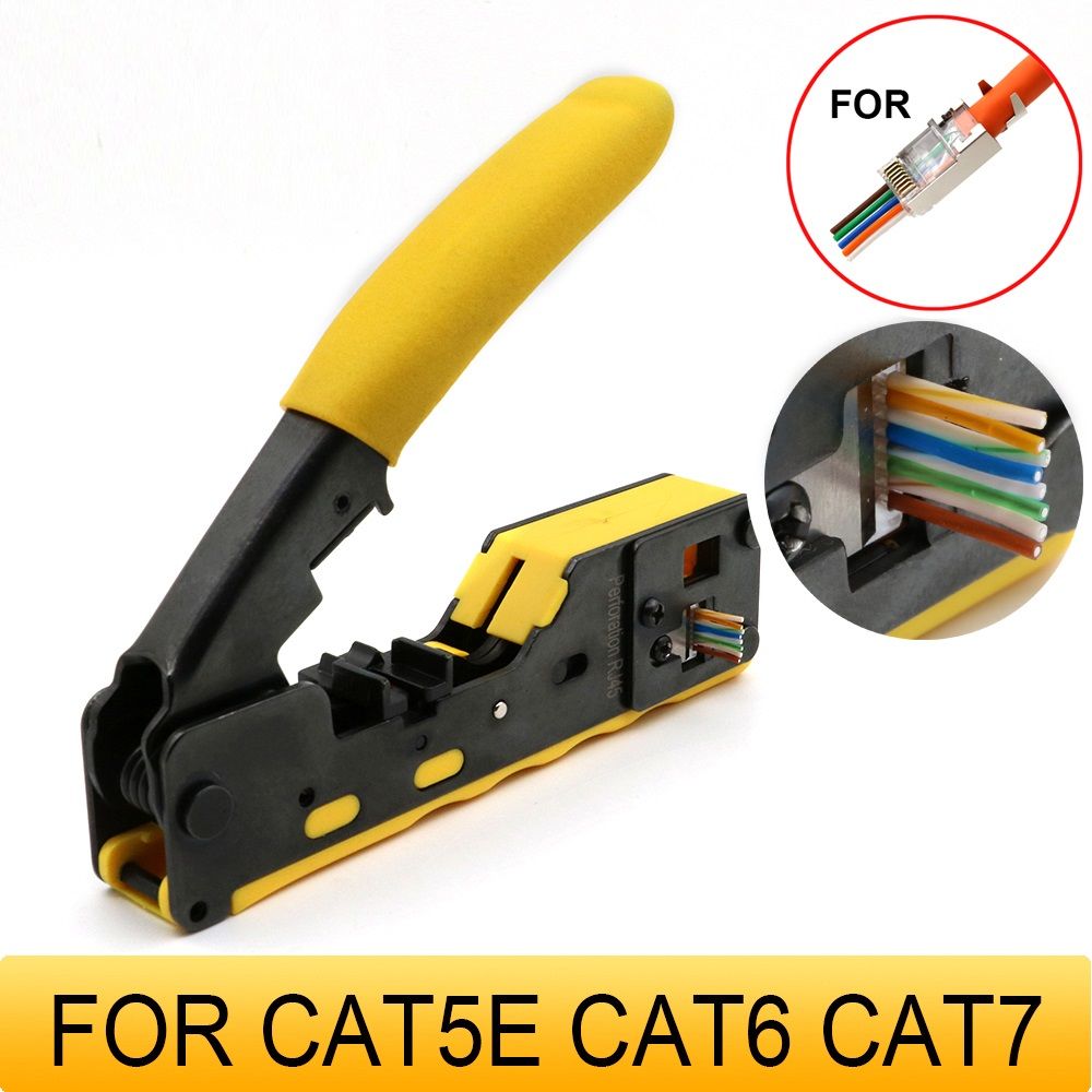Afila Cat7 Cat6 Cat5 RJ45 Sıkma Pensesi 6P6C, 6P4C, 6P2C, RJ11, RJ12 Network Pense V2