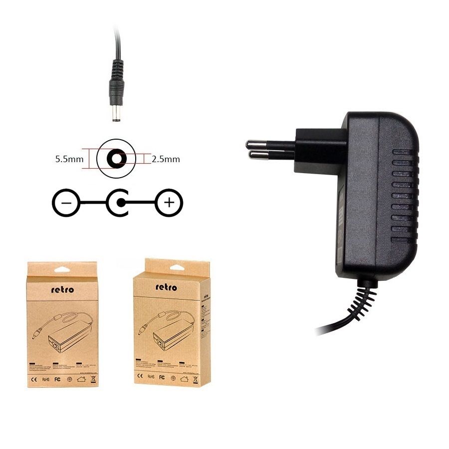 39V 0.5A, 500mA 19.5W 5.5*2.5mm Switch-Mode (SMPS) Uyumlu Süpürge Adaptörü RPA-AC019