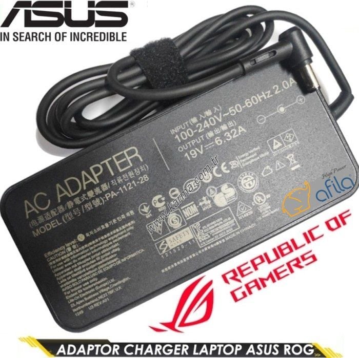 Asus N580VD-DM159T, N580VD-DM160T Notebook Adaptörü, Şarj Aleti Cihazı 120W