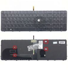 Hp Y3B82EA Notebook Klavyesi - Siyah - TR, ışıklı