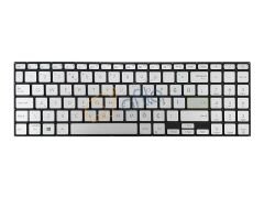 Asus VivoBook M513 Uyumlu Notebook Klavyesi, Tuş Takımı (Silver, Gri TR) ışıklı