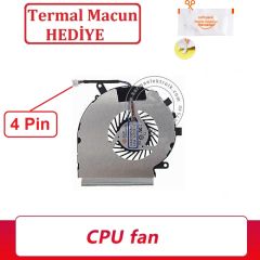 MSI PE60 6QE-406XTR, PE60 6QE-407XTR Notebook CPU-İşlemci Fanı - Ver.2 (4 Pin)