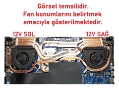 Asus TUF Gaming A15 (2023) FA507XI-LP042-Zi031 Notebook Gpu Ekran Kartı Fanı (Ver.2 - Sol)