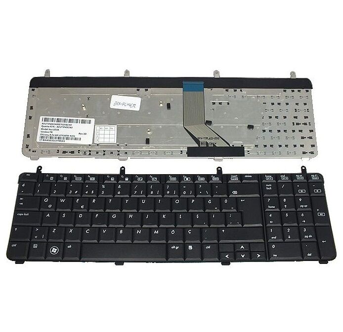 Hp Pavilion DV7-2000, DV7-2100, DV7-2051et, DV7-2200, DV7-2300, DV7-3000 Klavye Siyah TR UD3A, AEUT3N00260