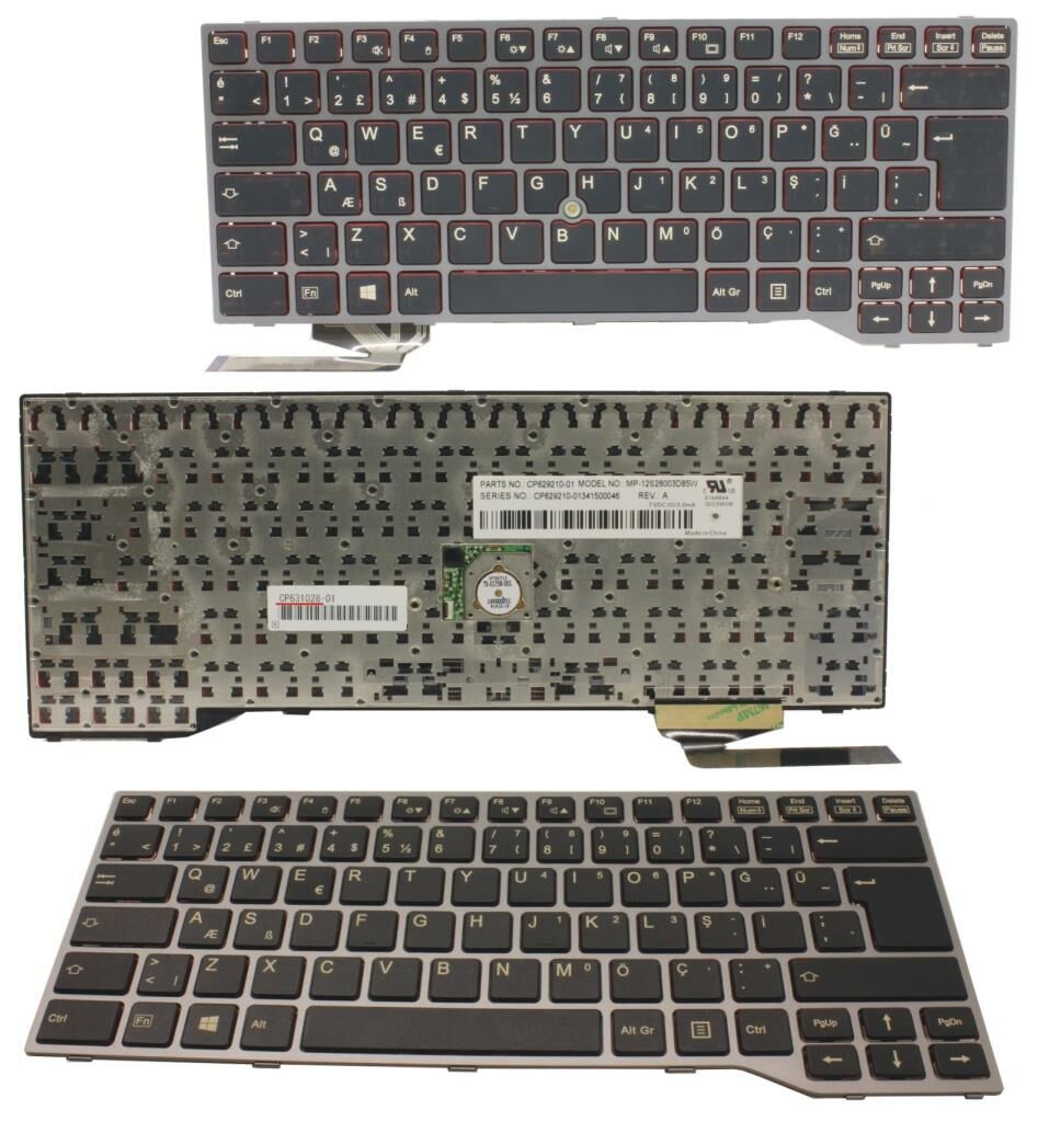 Fujitsu LifeBook E733 E734 E743 E744 Notebook Klavyesi, Siyah TR / KL0996