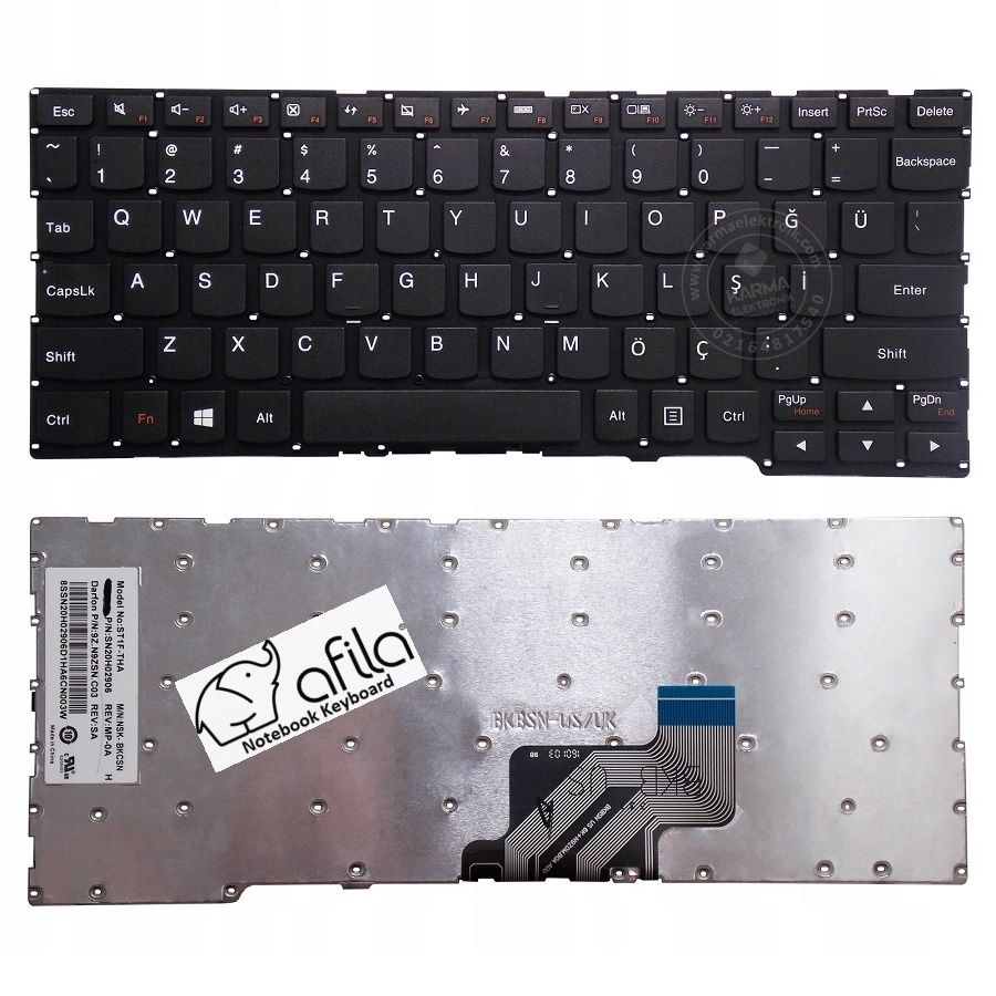 Lenovo ideaPad Yoga 300-11IBR 80M1 Notebook Klavyesi (Siyah - TR)