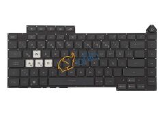 Asus ROG Strix G15 G513QE-HN044-Gaming Notebook Klavyesi Siyah TR RGB ışıklı