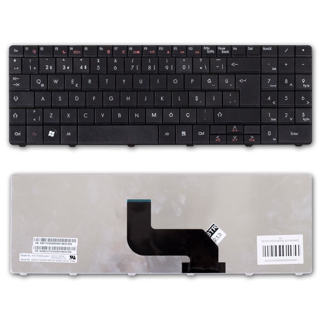 Packard Bell EasyNote MS2288, MS-2288 Notebook Klavesi (Siyat TR)