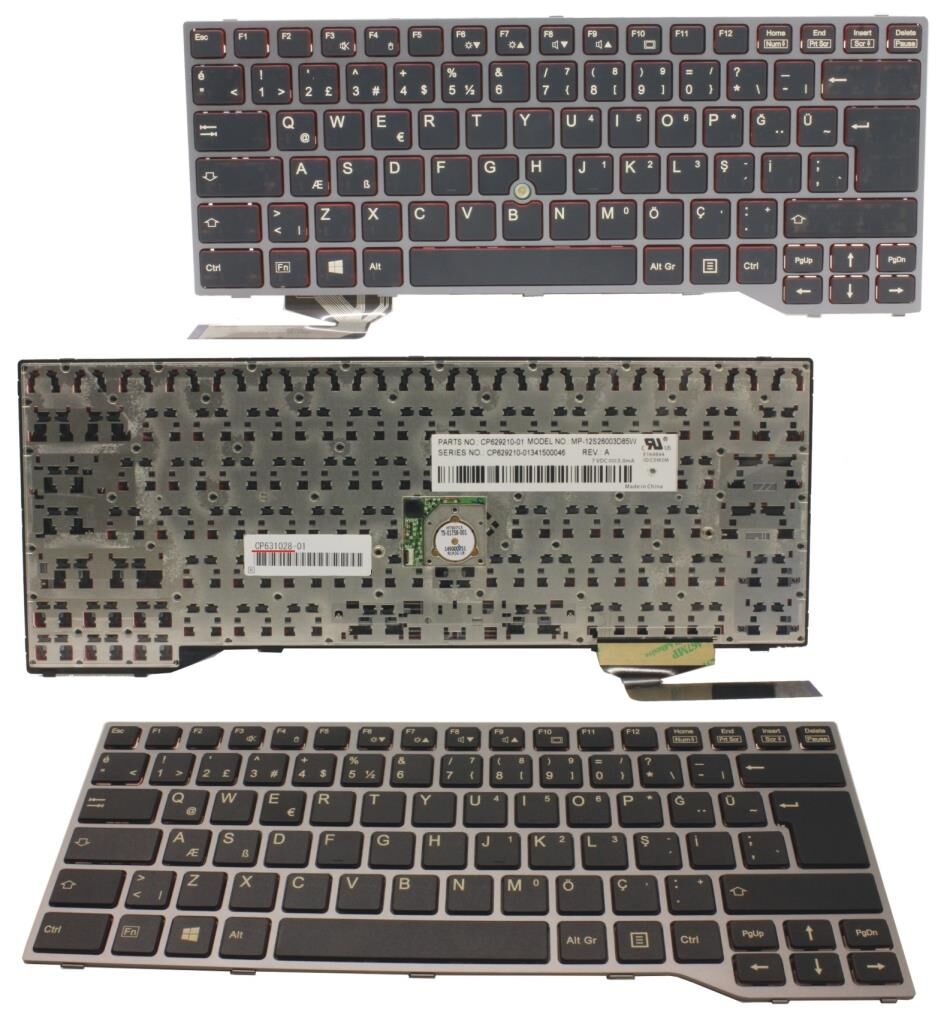 Fujitsu Lifebook E736 E746 Notebook Klavye -/ Siyah - TR