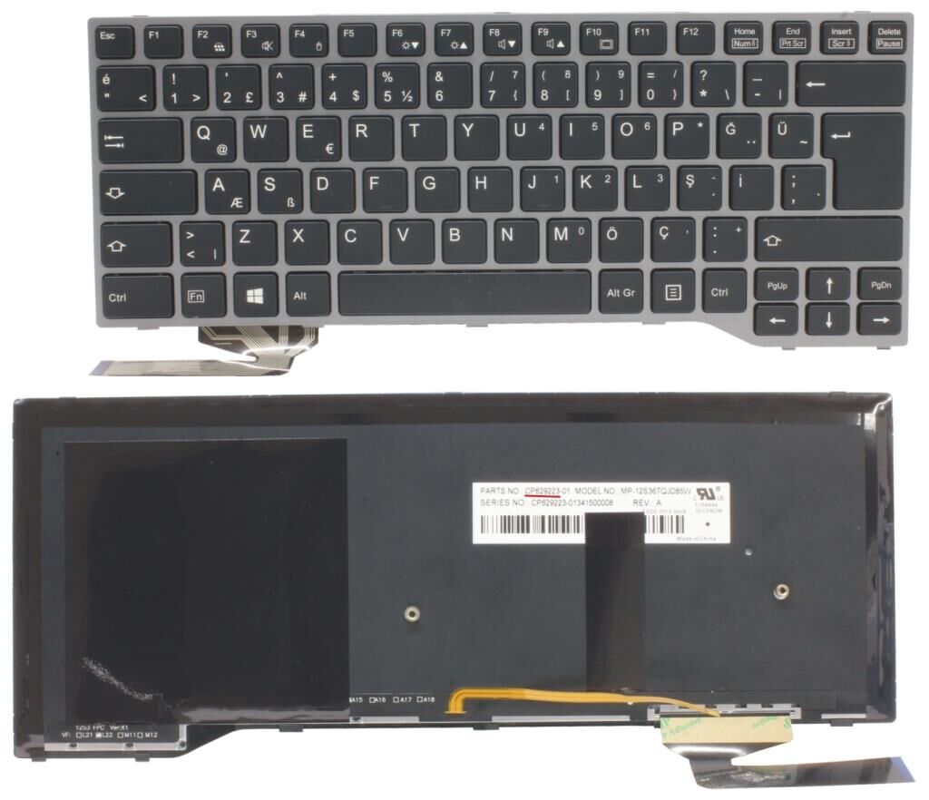 Fujitsu LifeBook E546 Notebook Klavye / Siyah - TR IŞIKLI