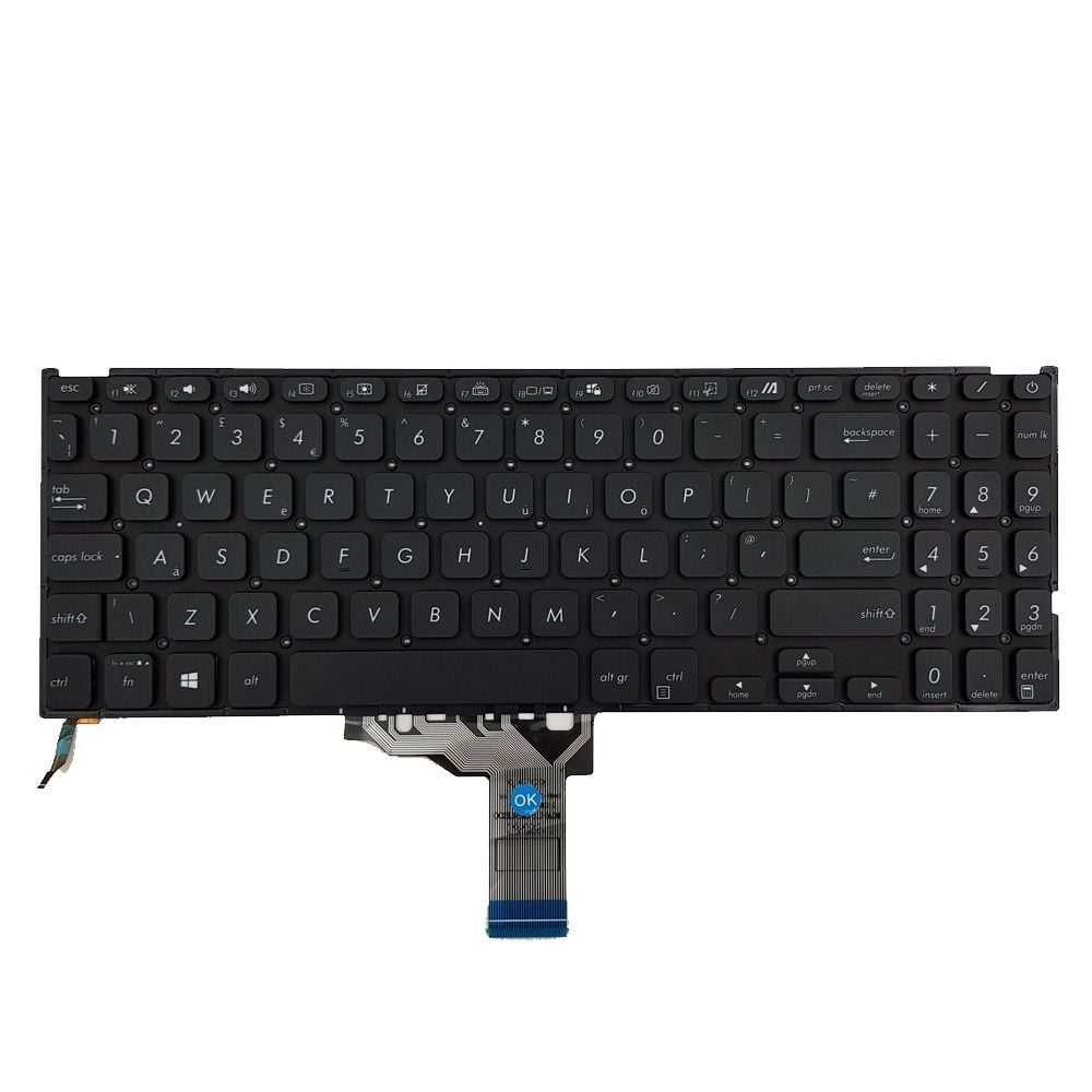 Asus X515EA-BQ8671013 Uyumlu Notebook Klavyesi, Laptop Tuş Takımı (Siyah TR) ışıklı