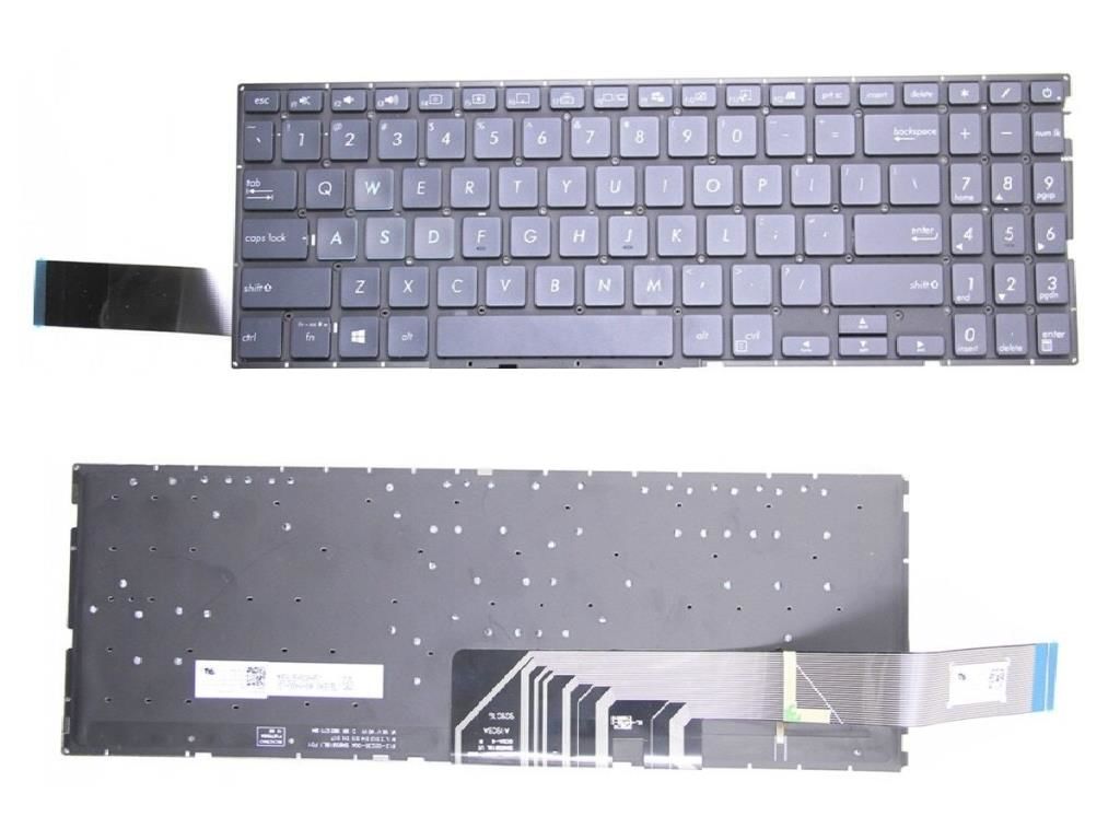 Asus Mars15 X571 X571G Notebook Klavyesi - Siyah - TR - Işıklı