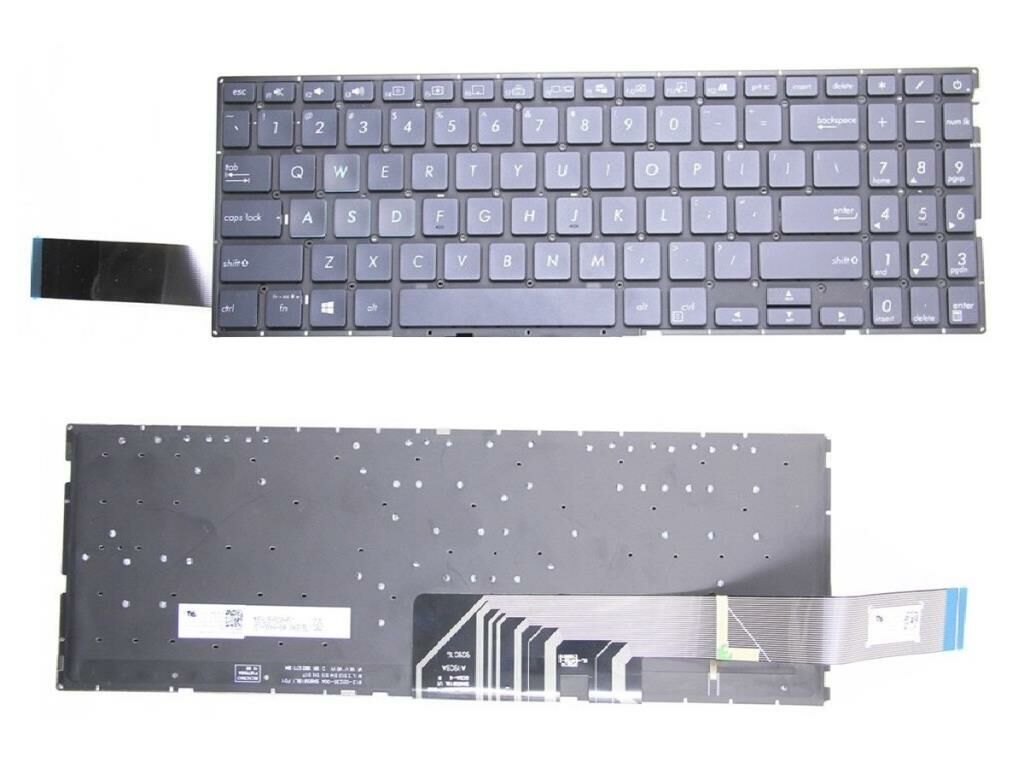 Asus X571GT X571GD X571U Notebook Klavyesi - Siyah - TR - Işıklı