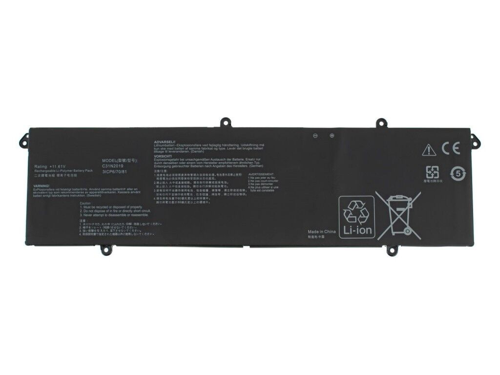 Asus Vivobook 16X K3605ZC-N1354W Notebook Bataryası, Laptop Pili - Ver.1