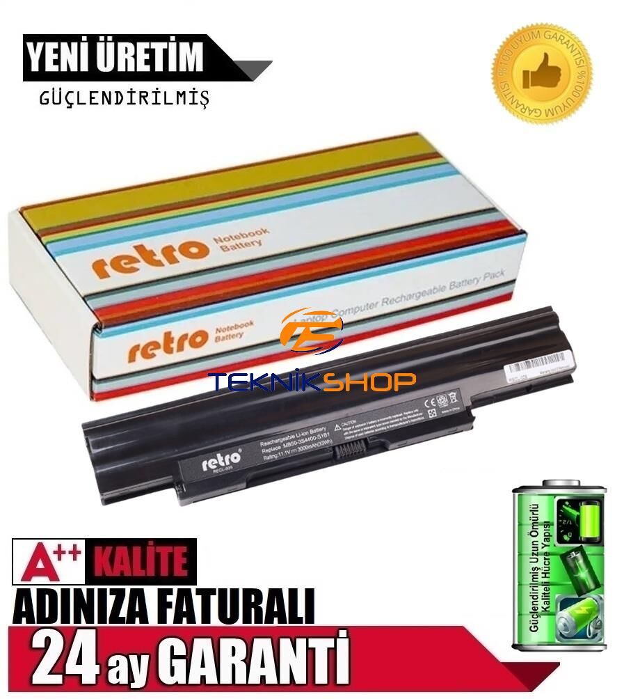 Vestel Onyx MB51 MB51IA1 Notebook Bataryası Siyah 6Cell 65Wh