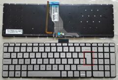 Hp 15-AX200NT 15-AX209NT Klavye (Silver- TR) ışıklı- B.Enter