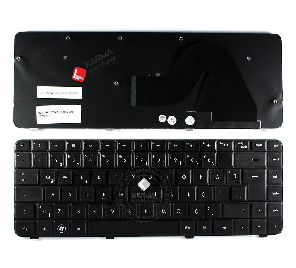 Hp Compaq Presario CQ42-467TU, Compaq Presario CQ42-CTO Notebook Klavye (Siyah TR)