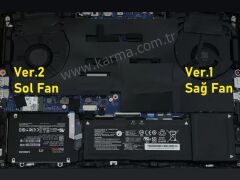 Casper Excalibur G900.1160-BV60X-B Notebook Fanı (Ver.2 Sol)