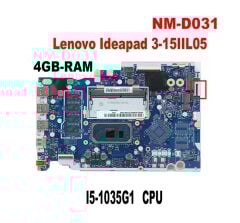 Lenovo ideaPad 3-14IIL05, 3-15IIL05 Notebook Anakartı, Mainboard NM-D031, SRGKK, CPU I3-1005G1 4G Ram O/B