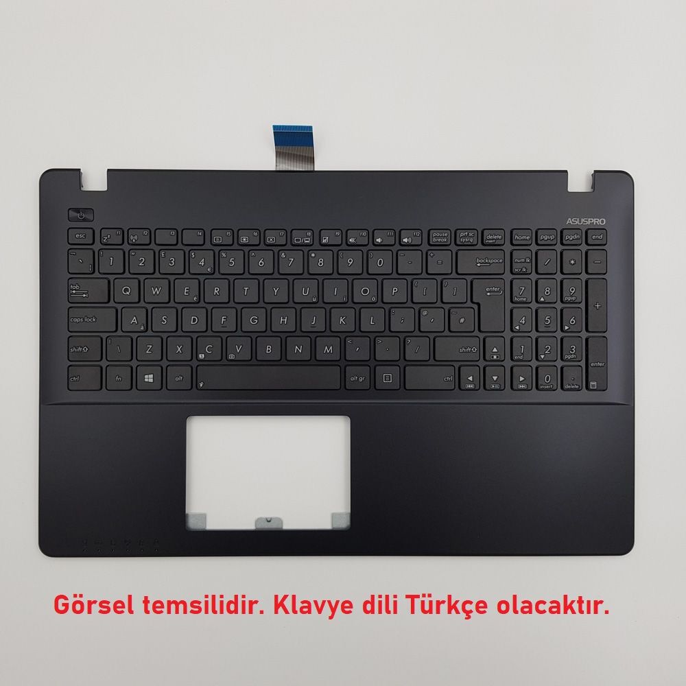 Asus X550 X550C X550CA X550CC X550DP X550EA Notebook Klavye Üst Kasa (Siyah TR)