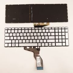 Hp 15s-EQ3010nt 68N42EA Notebook Klavyesi (Silver-Gri TR) ışıklı