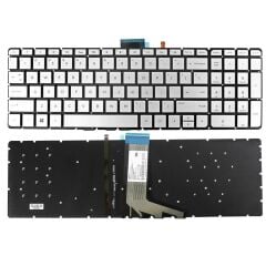 Hp Envy M6-W014 Notebook Klavyesi, Silver, Gri TR - IŞIKLI
