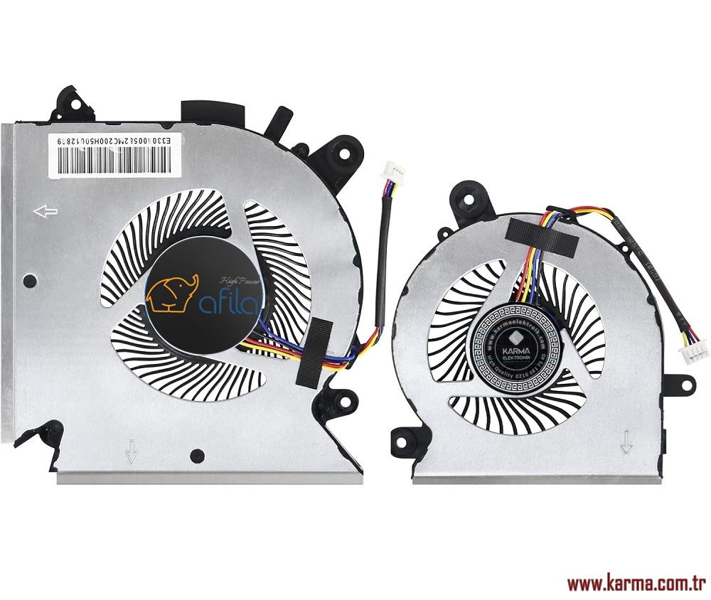 MSI Thin GF63 12VE-083XTR Notebook Cpu, Gpu Fanı, işlemci ve Ekran Kartı Fanı (Sağ,Sol SET)