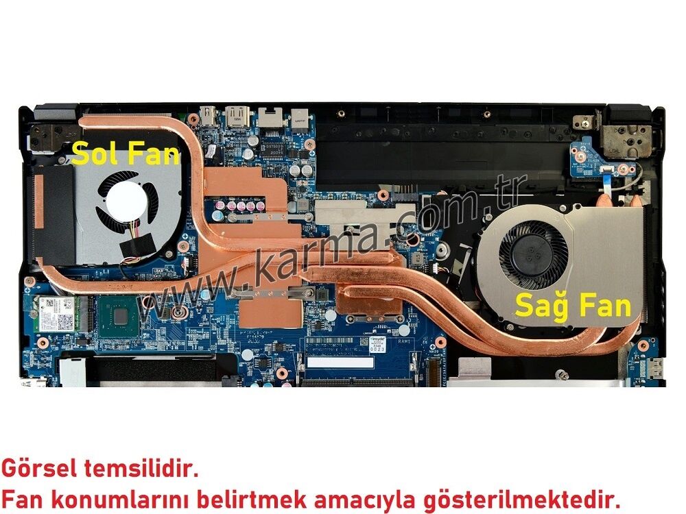 Monster Abra A5 V17.2.3 Notebook Cpu- Gpu, Vga Fanı (Sağ-Sol SET)