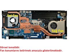 Monster Abra A5 V17.3.1 Notebook Cpu- Gpu, Vga Fanı (Sağ-Sol SET)