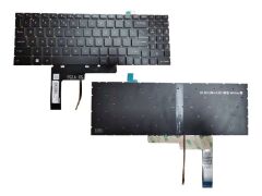 MSI Katana GF66 11UC-1087TR msi Notebook Klavyesi Siyah TR, Ver.1 (Beyaz Işık)
