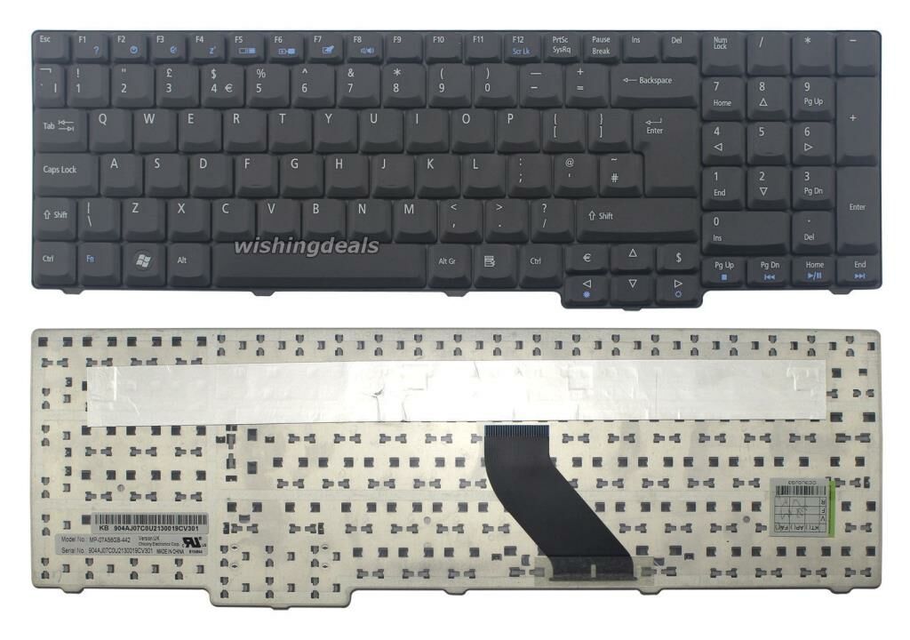 Acer Aspire 9300-5197 Notebook Klavyesi - Siyah - TR