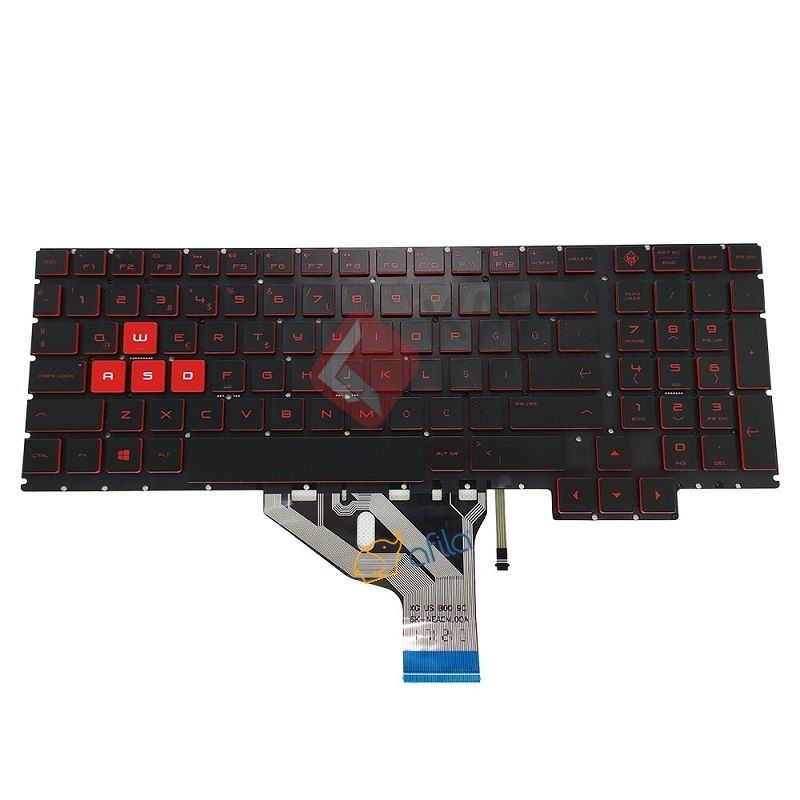 HP Omen 15-CE050nz, 15-CE050TX, 15-CE051NR Klavye (Işıklı)