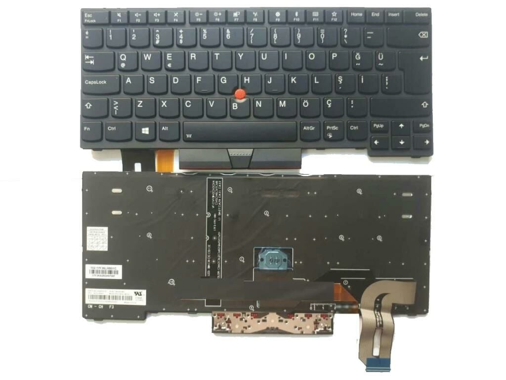 Lenovo Thinkpad E490 20N8S05M00, 20N8S07600 Notebook Klavyesi TR