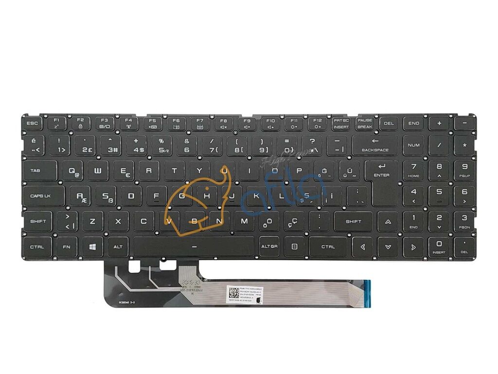 Monster Abra A7 V14.2.2 Notebook Klavyesi, Laptop Tuş Takımı (Siyah TR) Non-Backlit