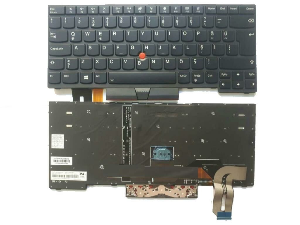 Lenovo Thinkpad E490 20N8S1Cb00, 20N9S0Hv00 Notebook Klavyesi TR