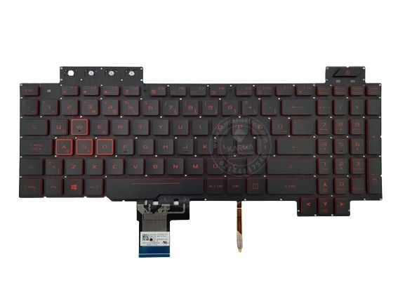 Asus TUF Gaming FX705DU-AU040T, FX705DU-H7099T Klavye Siyah TR / Kırmızı Tuşlu