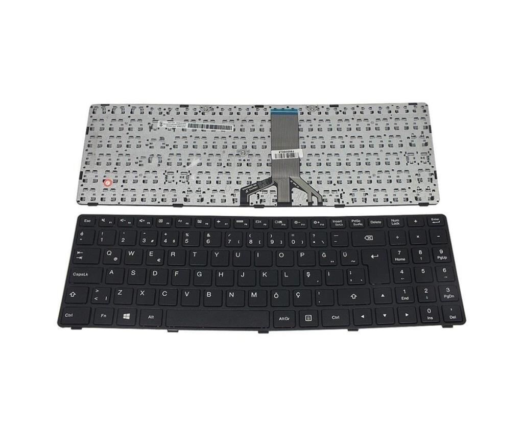 Lenovo 80MJ, 80QQ, 80S2 Notebook Klavyesi Siyah TR