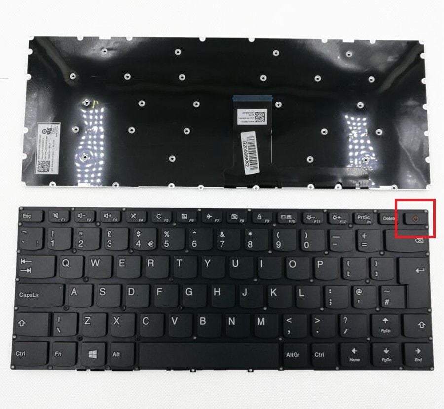 Lenovo ideapad V110­-14IAP Notebook Klavyesi - Siyah - TR