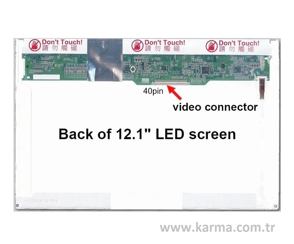 B121EW09 V.3 uyumlu Lcd Ekran, Panel (40Pin 1200*800)