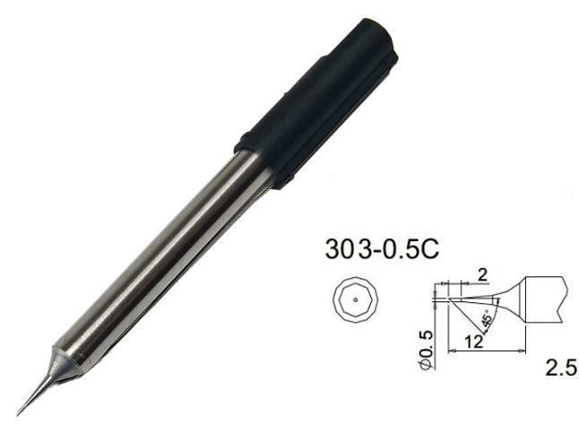 QSuperior 303-0.5C Yedek Havya ucu (Quick 202D için)