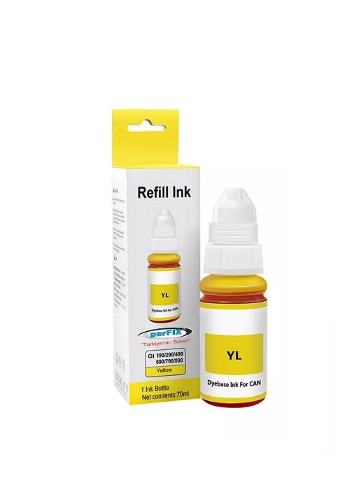 Canon Pixma G2400 Şişeli Mürekkep Yellow - Sarı 70ml (Muadil)