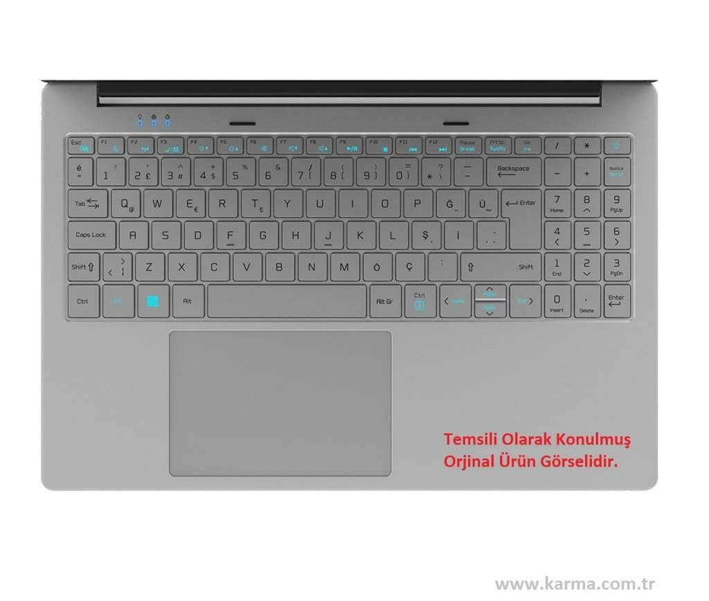 Casper Nirvana F500.1135-8V00T-G-F Notebook Klavyesi, Laptop Tuş Takımı (Silcer Gri TR)