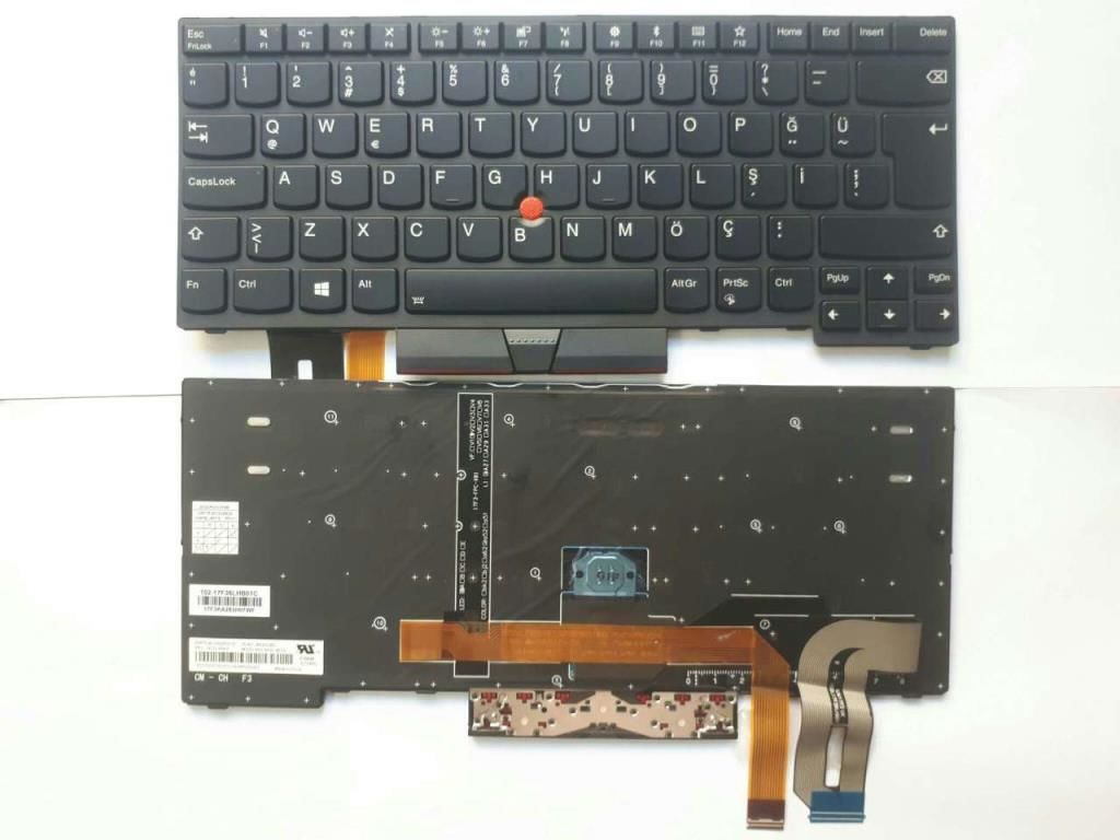 Lenovo Thinkpad E490 20N8S07600, 20N8S07700 Klavye TR / IŞIKLI