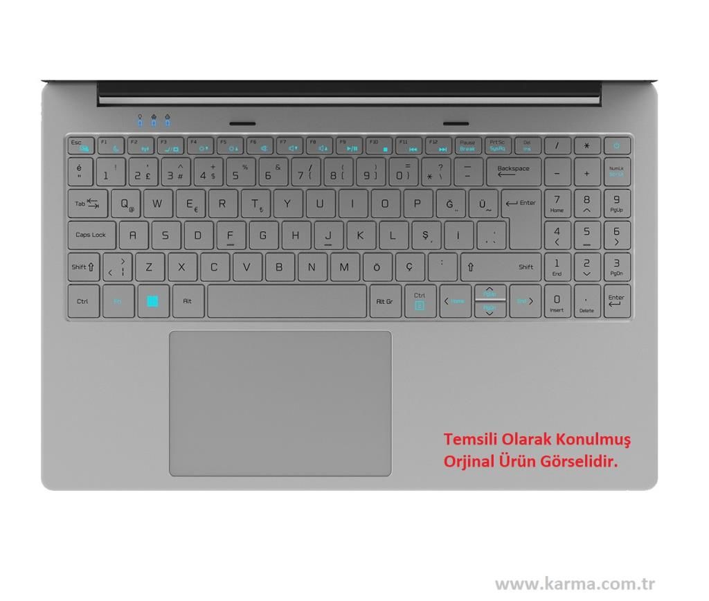 Casper Nirvana F500.1135-BD00X-G-F Notebook Klavyesi, Laptop Tuş Takımı (Silcer Gri TR)