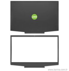 HP Pavilion Gaming 15-CX0062TX uyumlu Notebook Cover, Bezel SET (Yeşil Logo)