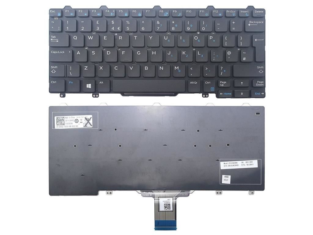 Dell Latitude E7250, 12 7000 (E7250) Notebook Klavye -Siyah - TR