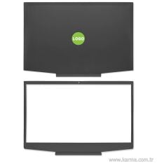 HP Pavilion Gaming 15-CX0069TX uyumlu Notebook Cover, Bezel SET (Yeşil Logo)