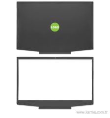 HP Pavilion Gaming 15-CX0071TX uyumlu Notebook Cover, Bezel SET (Yeşil Logo)
