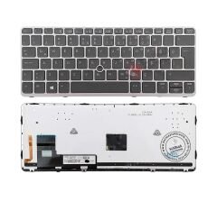 Hp EliteBook 725 G1, 725 G2 Notebook Klavye - Tuş Takımı / TR - Işıklı (Gri Çerçeveli)