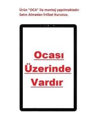 Samsung Galaxy Tab S4 10.5 SM-T830 SM-T835 SM-T837 Lens Cam Ön Panel - Siyah (Oca'lı)